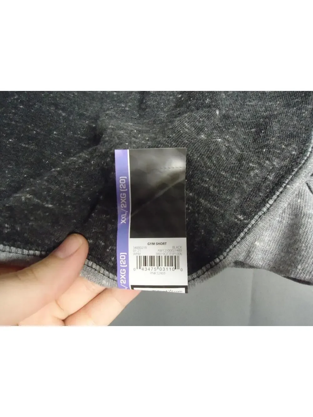Athletic Works Pull On Drawstring Waist Gym Shorts Womens Size XXL (20) Black
